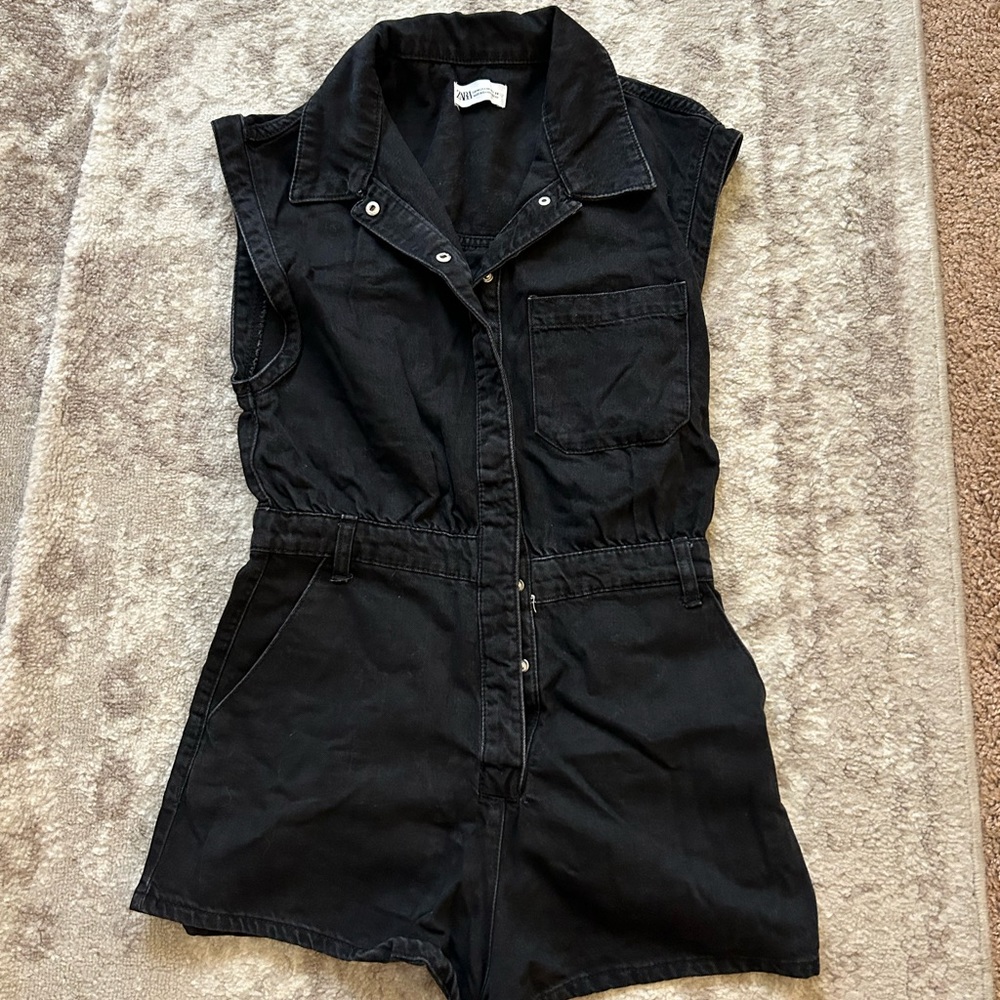 Zara denim romper